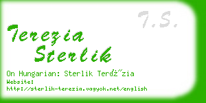 terezia sterlik business card